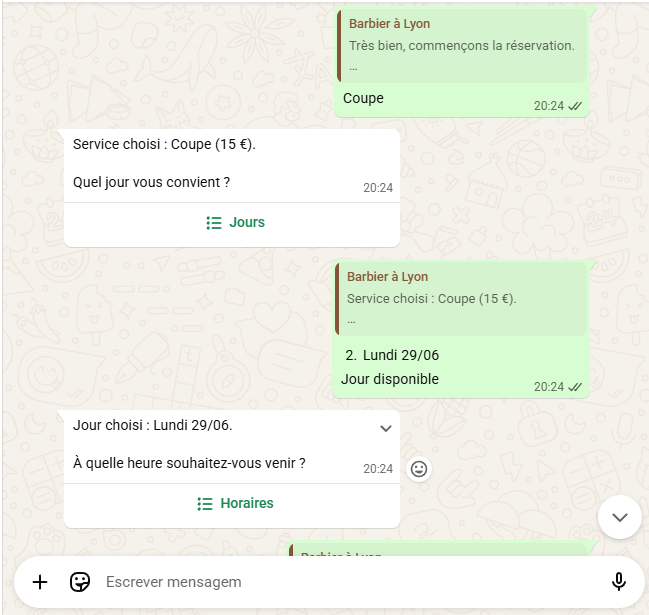 Print WhatsApp choix du jour