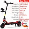 EU Stock Original Kaabo Mantis 10 V2 Kickscooter 2000W Dual Motor for Adults 60V 18.2ah 65km/h Speed Smart Electric Scooters