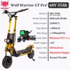 Original Kaabo Wolf Warrior GT PRO+ Golden 60V 35AH Battery Top Speed 80km/h Electric Scooter Monster Scooter SUV Scooter
