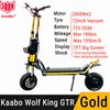 EU Stock Kaabo Wolf King GTR Smart Electric Scooter 2000W*2 Dual Motor 72V 35Ah Removable Battery 180km Range KickScooter