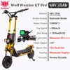 Original Kaabo Wolf Warrior GT PRO+ Golden 60V 35AH Battery Top Speed 80km/h Electric Scooter Monster Scooter SUV Scooter